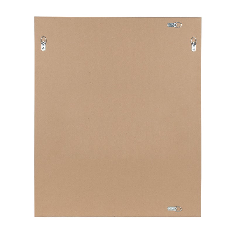DesignOvation Beatrice Framed Decorative Rectangle Wall Mirror, 25x31, Rustic Brown - Image 5